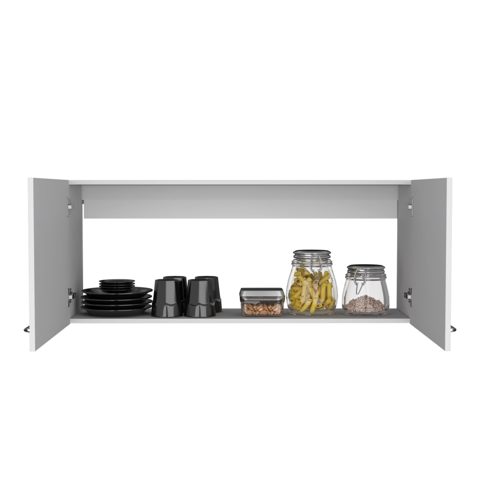 Mueble Superior Cocina Napoles 120 Cm, Blanco, con Gran Capacidad de Almacenamiento