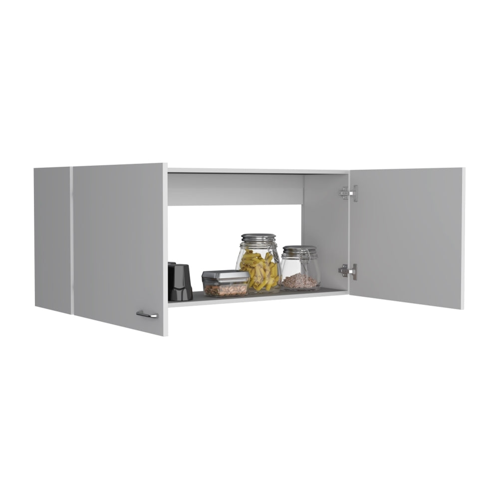 Mueble Superior Cocina Napoles 120 Cm, Blanco, con Gran Capacidad de Almacenamiento