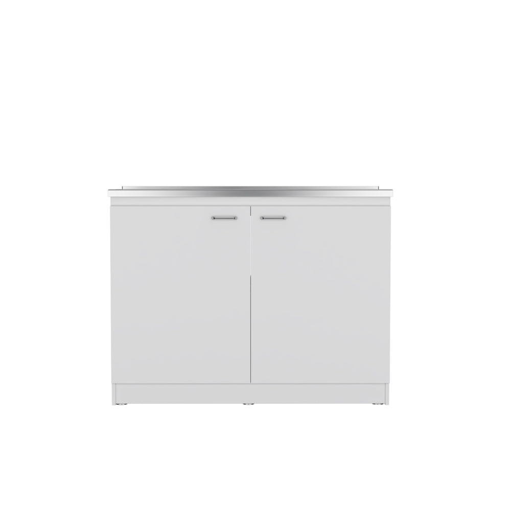 Mueble Inferior Cocina Napoles 120 Cm, Blanco, con Gran Capacidad de Almacenamiento