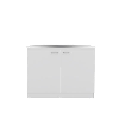 Mueble Inferior Cocina Napoles 120 Cm, Blanco, con Gran Capacidad de Almacenamiento