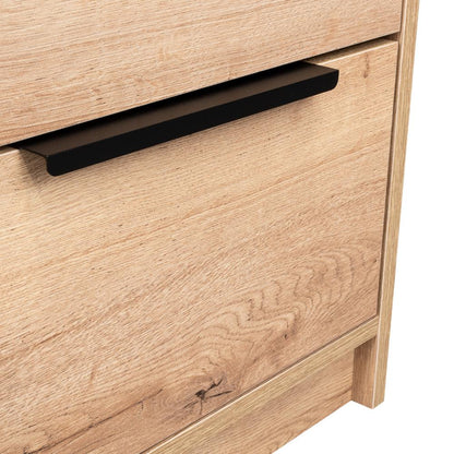 Velador Wesley, Café Claro y Blanco, con Dos Cajones