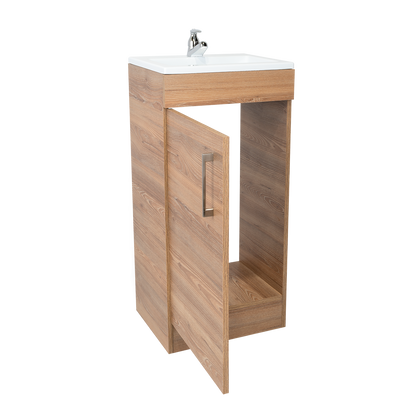 Mueble Vanitorio Una Puerta , FM Furniture, Café Claro