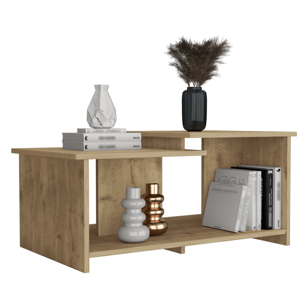 Mesa de Centro Trueno, Macadamia, con Amplio Espacio Ideal Para Ubicar Decoraciones - VIRTUAL MUEBLES