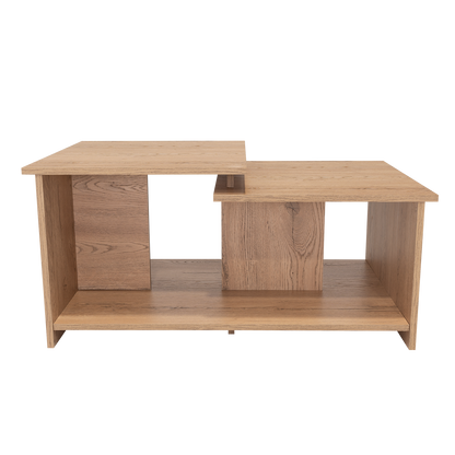 Mesa de Centro Wema, Macadamia, con Amplio Espacio Ideal Para Ubicar Decoraciones