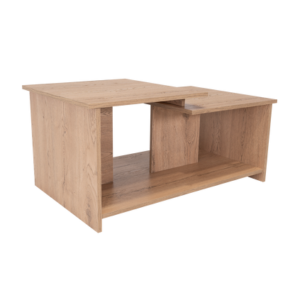 Mesa de Centro Wema, Macadamia, con Amplio Espacio Ideal Para Ubicar Decoraciones