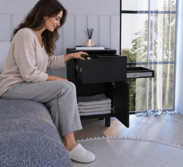 Velador Secret Z-81 Wengue vista frontal - Tu Home Market Chile