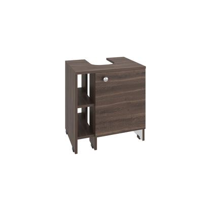 Mueble Basic Para Baño Una Puerta, Color Milan Y Blanco