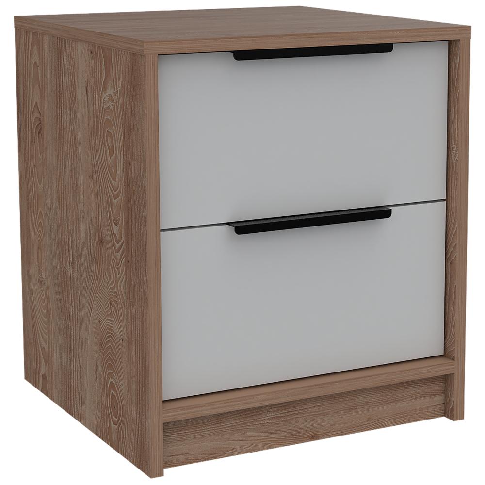 Velador Dos Cajones, FM Furniture 001C, Cafe Claro