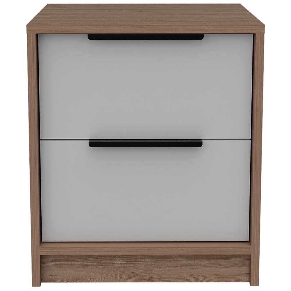 Velador Dos Cajones, FM Furniture 001C, Cafe Claro