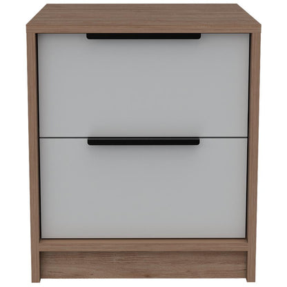 Velador Dos Cajones, FM Furniture 001C, Cafe Claro