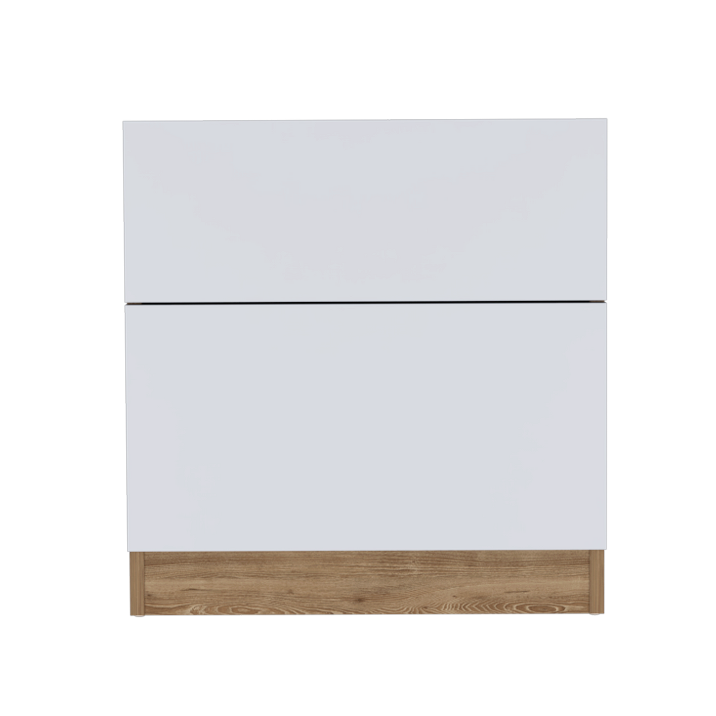 Velador Nebrask, Miel y Blanco Duqueza, con Un Cajón Organizador