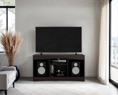 Mesa Para Tv Fiorenzi, Nogal y Wengue, con espacio para TV de 55"