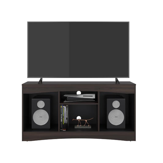 Rack Tv Fiorenzi, Nogal y Wengue, con espacio para TV de 55" (vista 2)