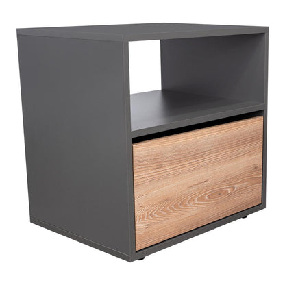 Velador Galanto, Plomo y Lenno con Una Puerta Batiente