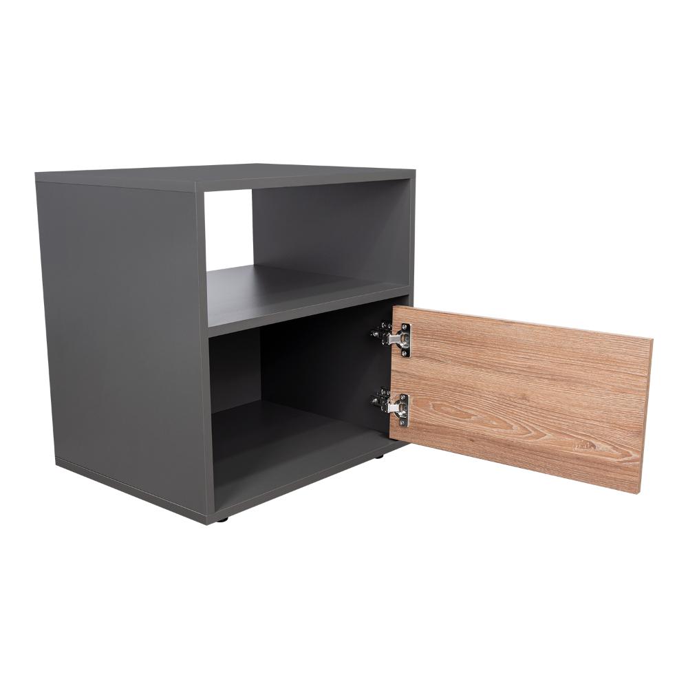 Velador Galanto, Plomo y Lenno con Una Puerta Batiente