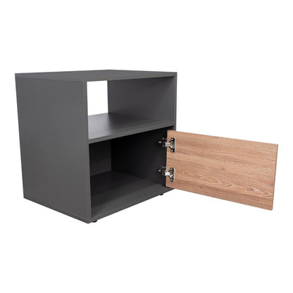 Velador Galanto, Plomo y Lenno con Una Puerta Batiente