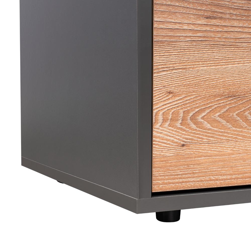 Velador Galanto, Plomo y Lenno con Una Puerta Batiente