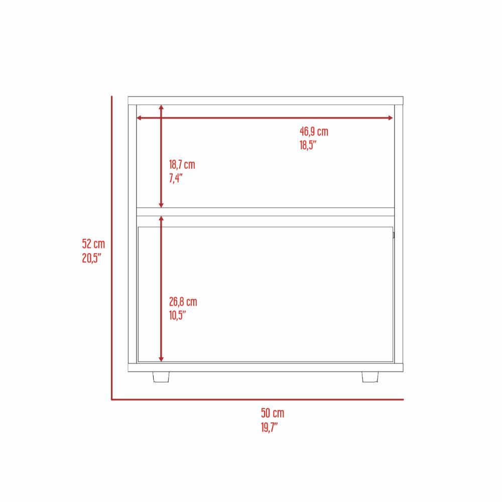 Velador Galanto, Plomo y Lenno con Una Puerta Batiente