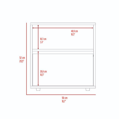 Velador Galanto, Plomo y Lenno con Una Puerta Batiente