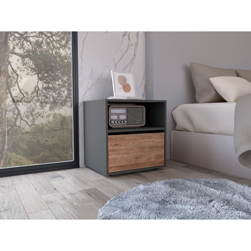 Velador Galanto, Plomo y Lenno con Una Puerta Batiente