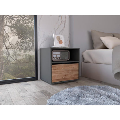 Velador Galanto, Plomo y Lenno con Una Puerta Batiente