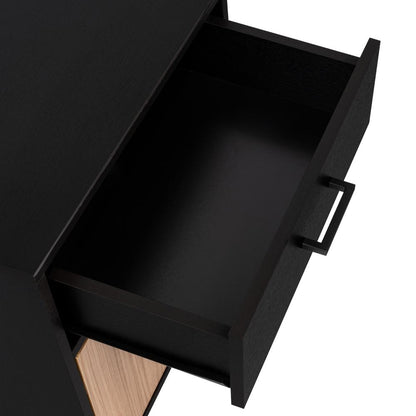 Mesa de Noche Grays, Wengue y Fresno Europeo, con una puerta y cajón (vista 11)