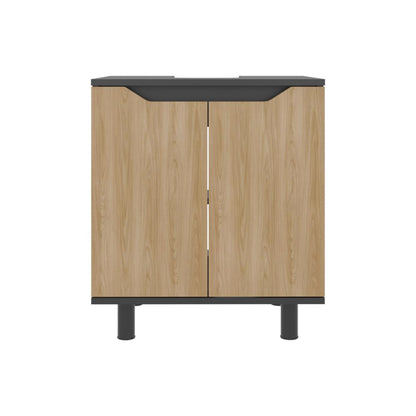 Mueble Para Lavamanos Marlo, Wengue y Fresno Europeo, No incluye Lavamanos