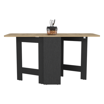 Mesa Abatible, Compact, Wengue y Macadamia, con amplio espacio para colocar objetos (vista 4)