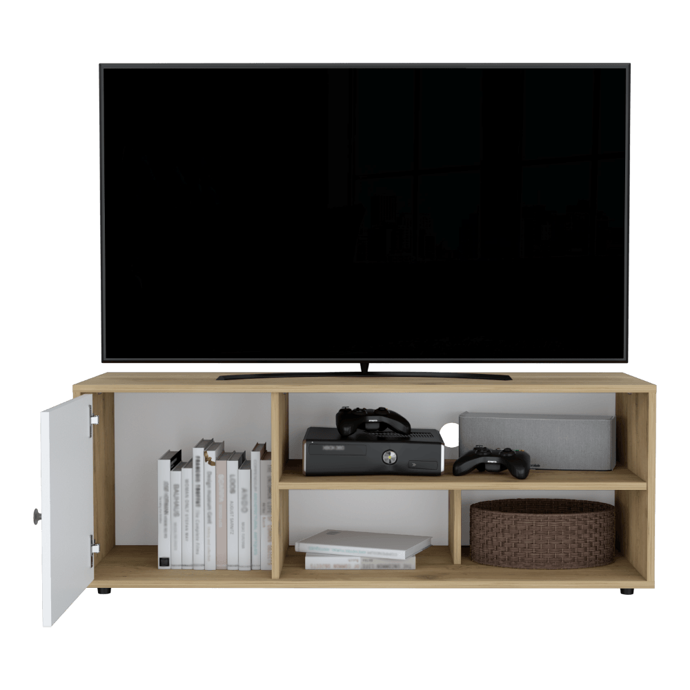 Rack Tv Noah 55" Café Claro, Con una Puerta