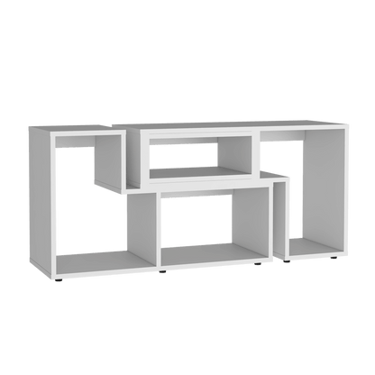 Mesa Para Tv Ascher, Blanco Duqueza, con Espacio Para Televisor de Hasta 50 Pulgadas
