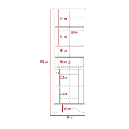 Mueble Optimizador Bath Bi Color Duna y Blanco Para Baño