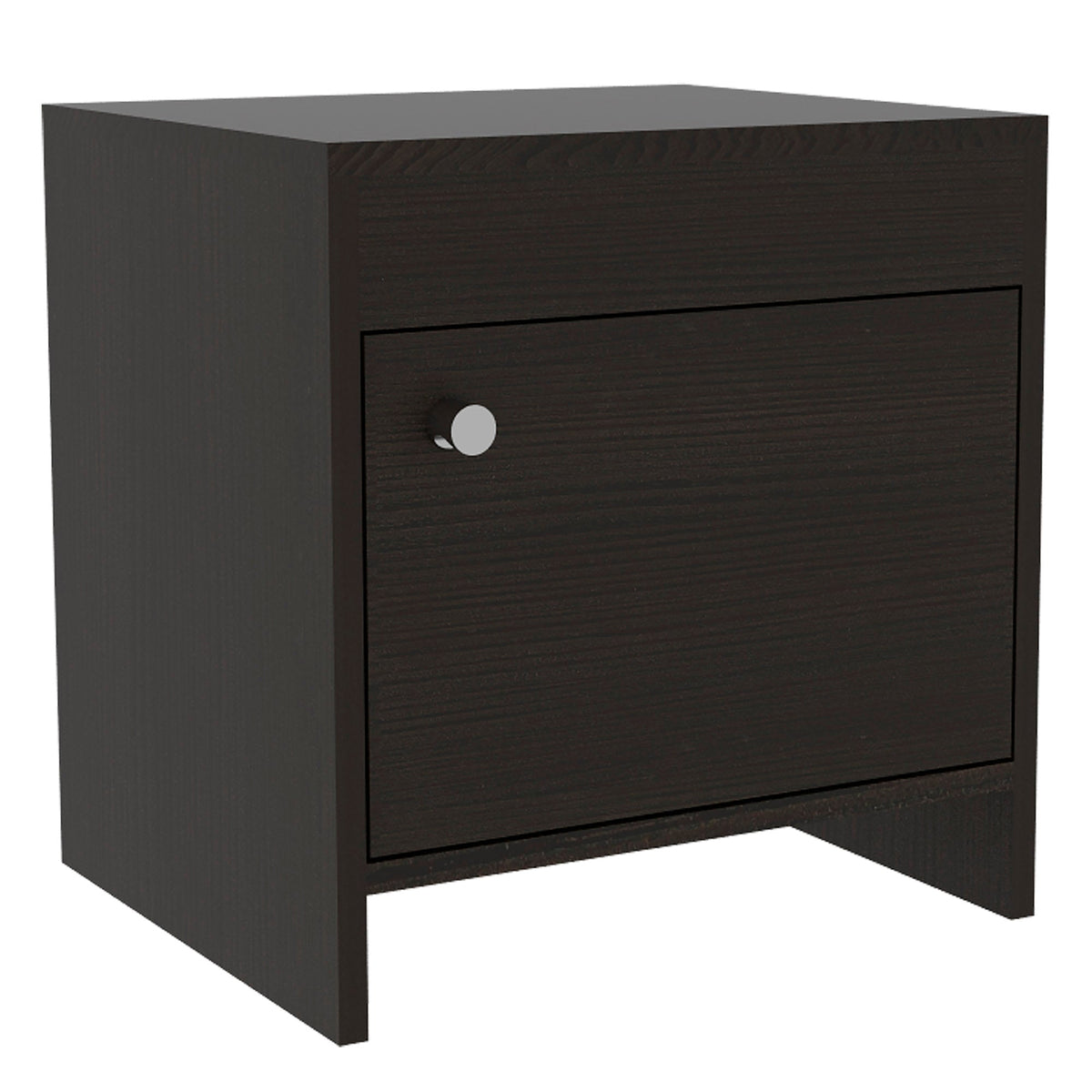 Mesa de Noche Colore Color Wengue Para Dormitorio