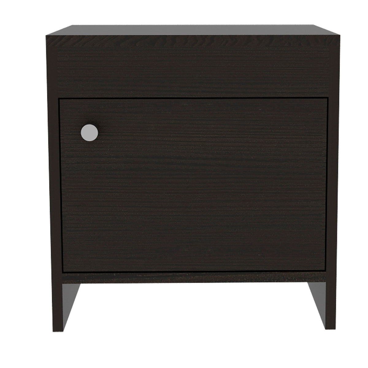 Mesa de Noche Colore Color Wengue Para Dormitorio
