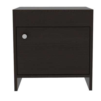 Mesa de Noche Colore Color Wengue Para Dormitorio
