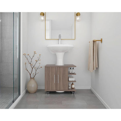 Optimizador Lavamanos Bath 300 Dos Puertas Fm, Avellana Blanco