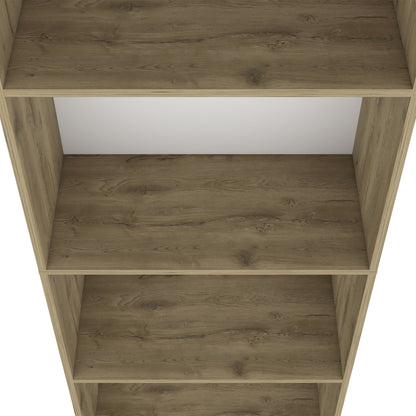 Biblioteca Estante Con Cuatro Repisas Melamina, FM Furniture Cafe Claro