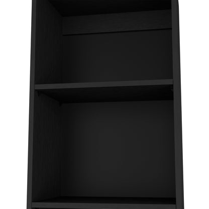 Biblioteca Estante 18, Con Cinco Repisas  Melamina, FM Furniture Negro