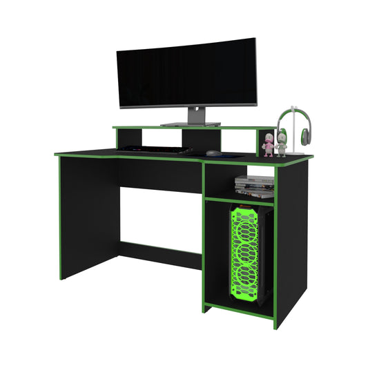 Escritorio Gamer, FM Furniture 048N Negro Y Verde