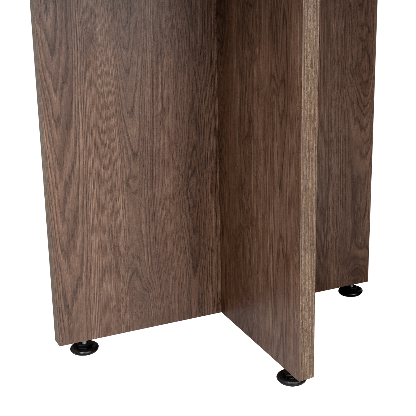 Mesa De Reunion Redonda Fm 055N Negro Y Café Oscuro