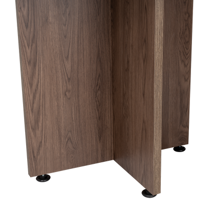 Mesa De Reunion Redonda Fm 055N Negro Y Café Oscuro