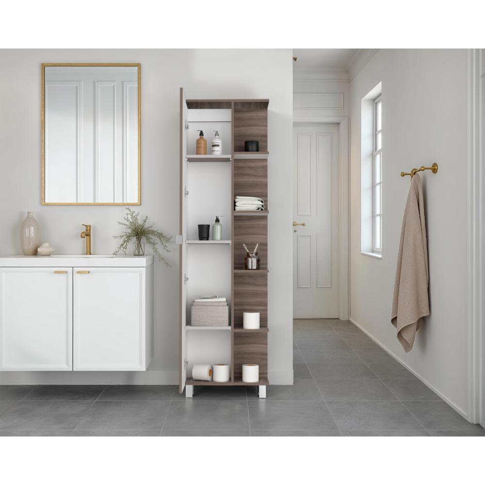 Optimizador Bath 300 Una Puerta Fm, Avellana Blanco