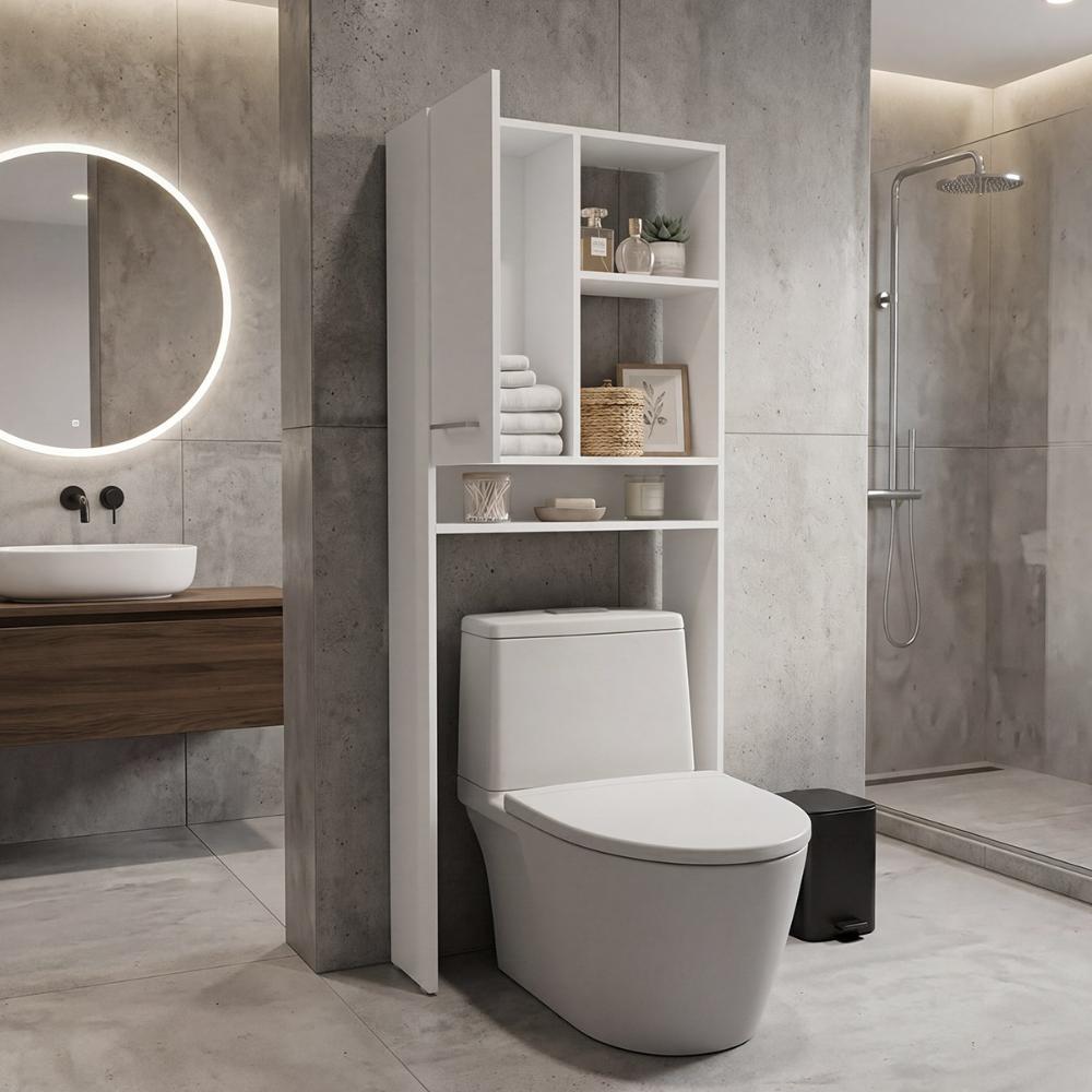 Optimizador Wc Bath 26, Blanco Duqueza, Ideal para Ahorrar Espacio