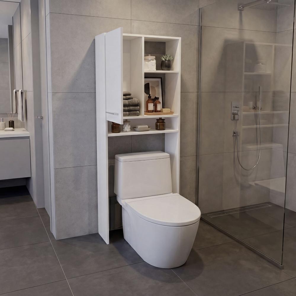Optimizador Wc Bath 26, Blanco Duqueza, Ideal para Ahorrar Espacio