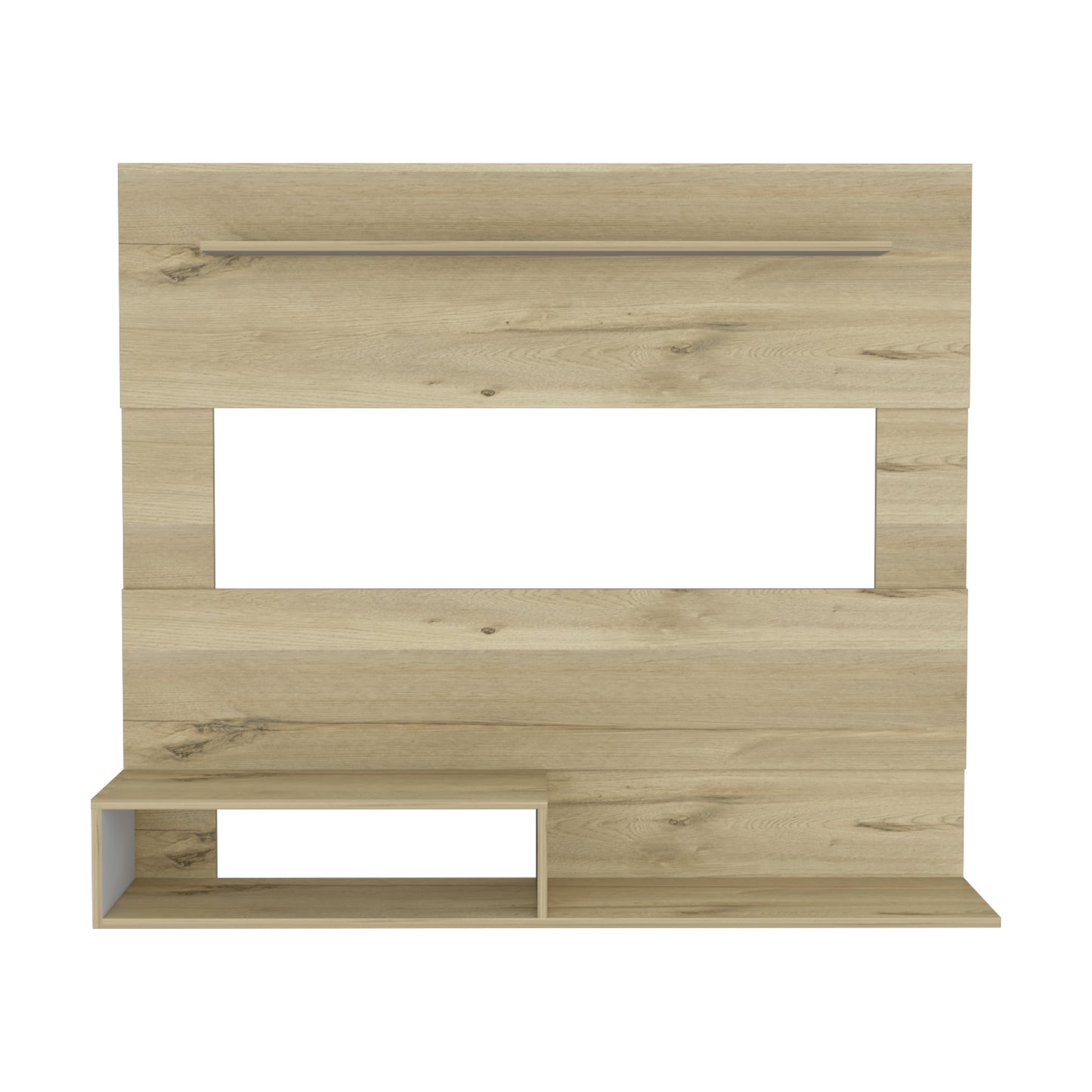 Panel de Tv Ascher, Duna y Blanco Duqueza, con Espacio Para Televisor de Hasta 55 Pulgadas
