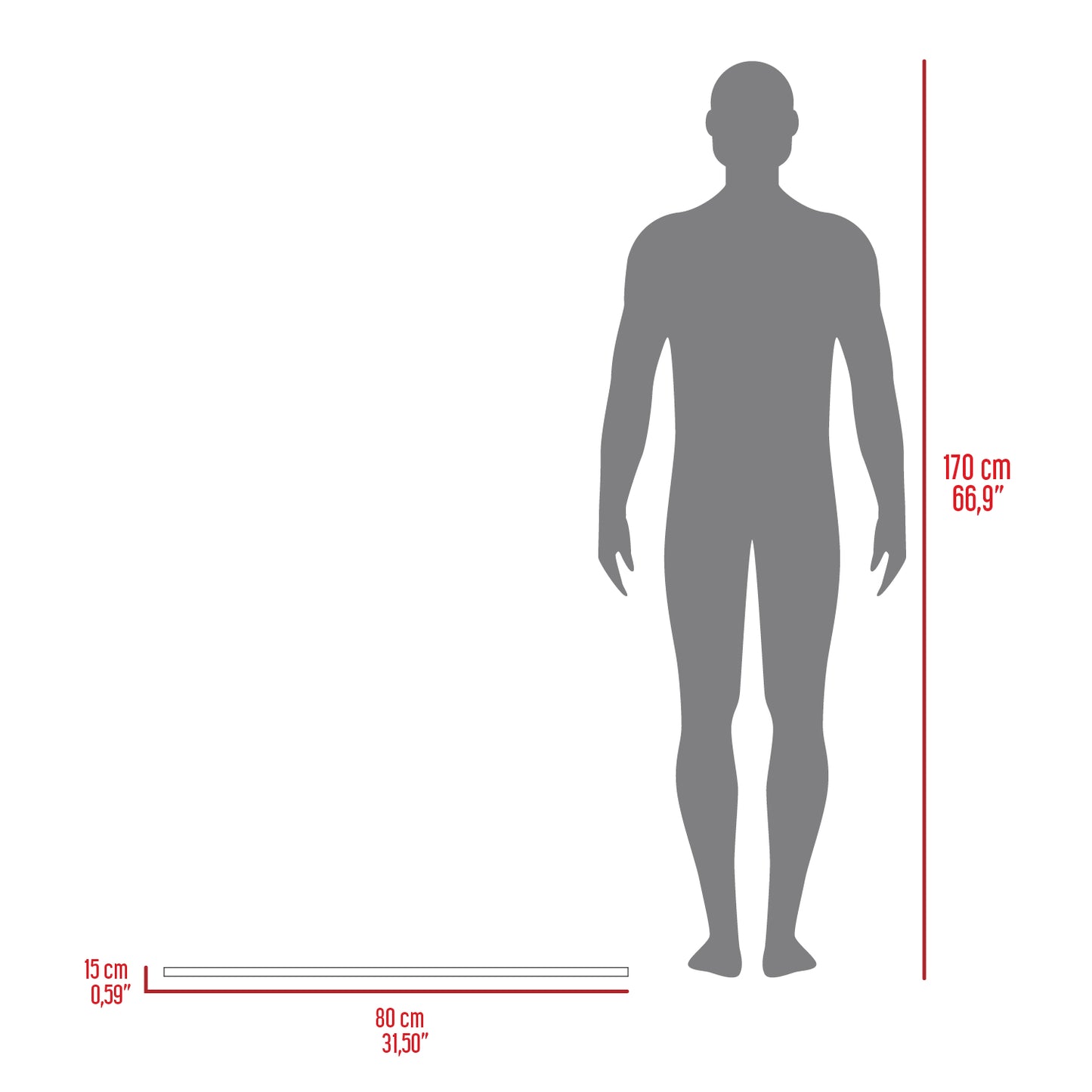 Repisa Flotante Coruña 80, Milan