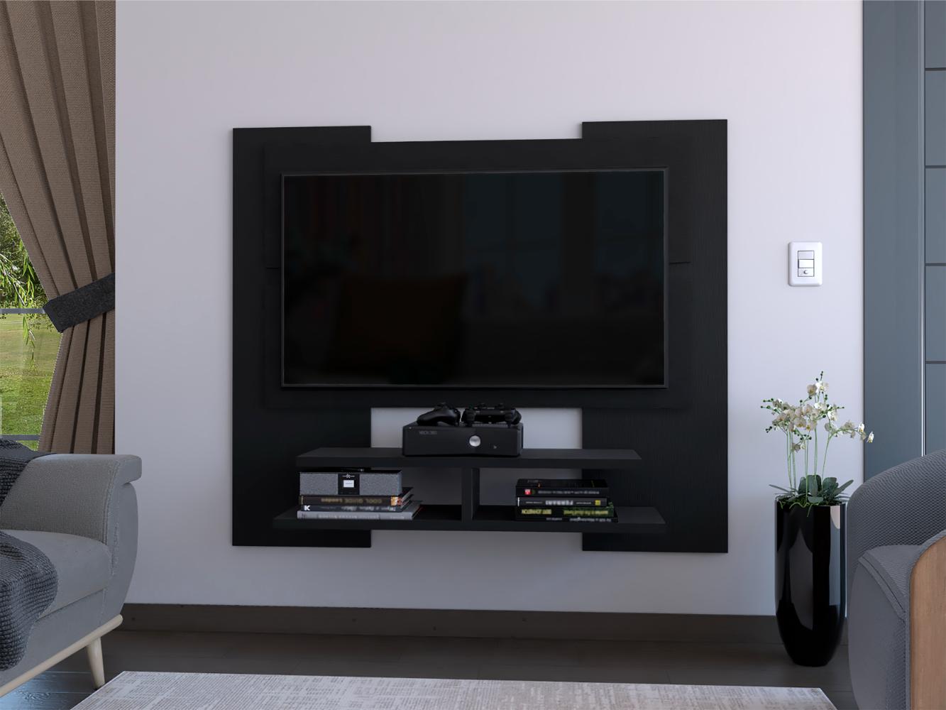 Panel de Tv Elton, Wengue, con Espacio Para Televisor de Hasta 60 Pulgadas