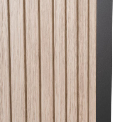 Panel de Tv Hober, Plata Oscuro y Bardolino, con Espacio Para Televisor desde 55" hasta 70"