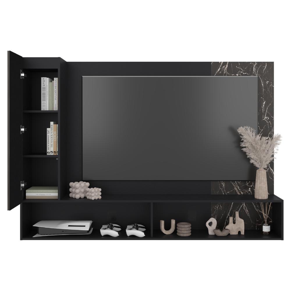 Panel de Tv Beta, Wengue y Mamba con Espacio Para Televisor de Hasta 65"