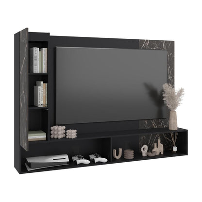 Panel de Tv Beta, Wengue y Mamba con Espacio Para Televisor de Hasta 65"