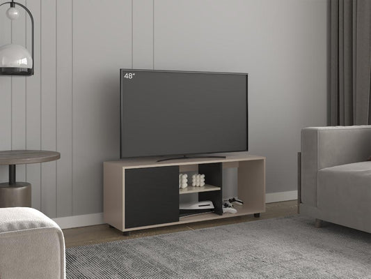 Rack Tv 50" Adel, Beige Y Negro